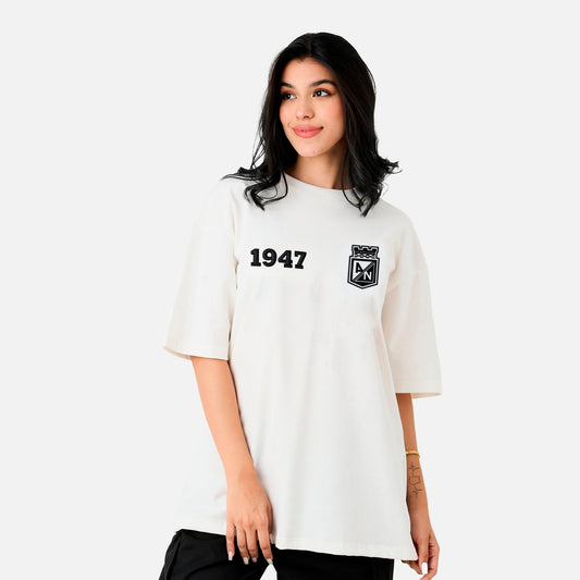 Camiseta Blanca Mujer Estampado 3D - Cluubes