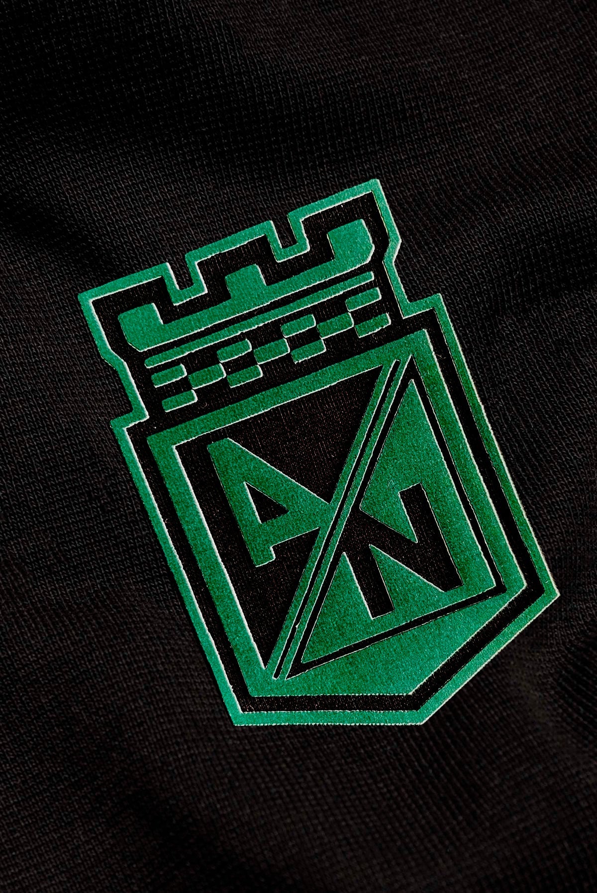 Camiseta Negra Oversize Atlético Nacional Estampado 3D 1954 - Cluubes⚽