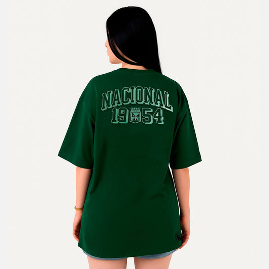 Camiseta Oversize Mujer Verde 1954 - Cluubes