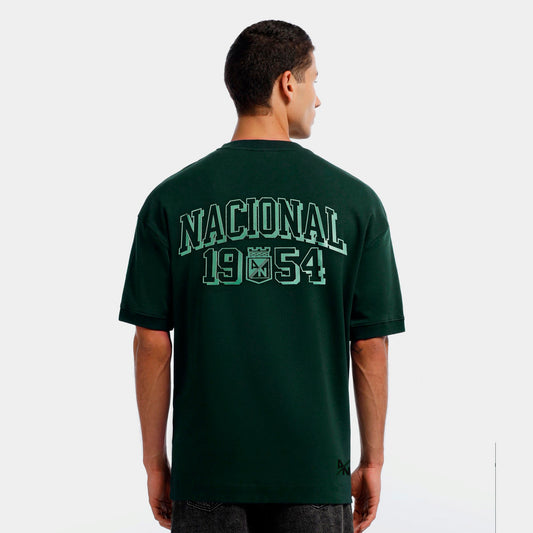 Camiseta Verde Atlético Nacional Oversize Estampado en Serigrafía 3D 1954 - Cluubes⚽
