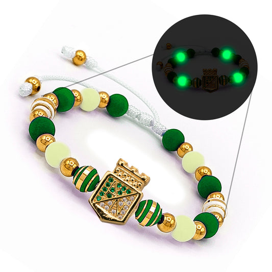 Pulsera Atlético Nacional en Rodio Luminosa (Ilumina en la Oscuridad) - Cluubes⚽