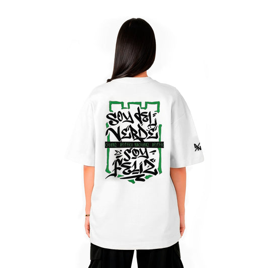 Camiseta Blanca Mujer Estampado 3D - Cluubes