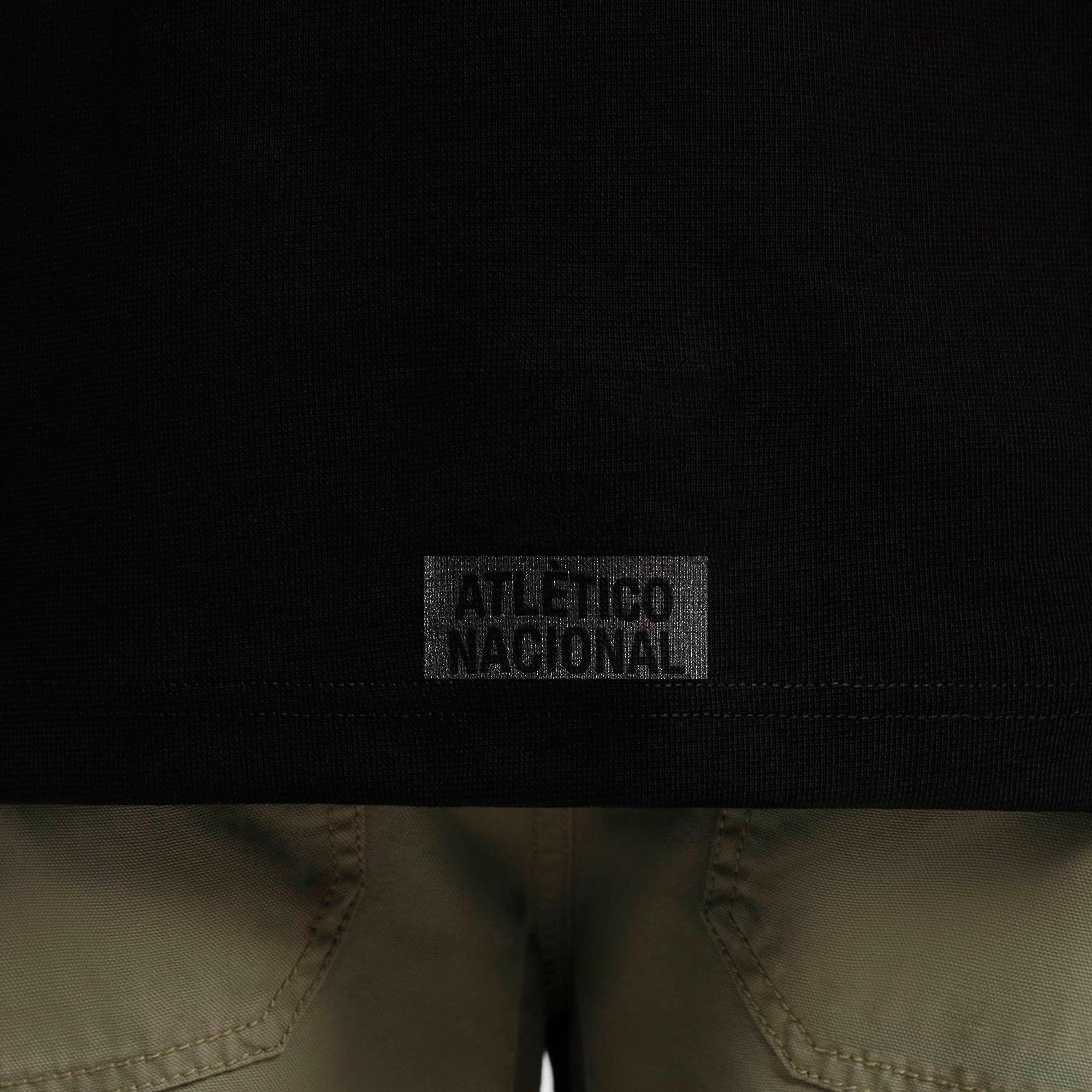 Camiseta Negra Oversize Atlético Nacional Estampado 3D 1954 - Cluubes⚽