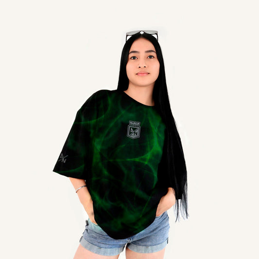 Camiseta Oversize Mujer Grafiteada 1954 en 3D - Cluubes