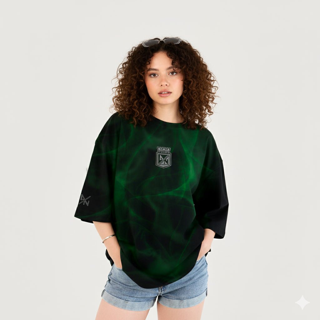 Camiseta Oversize Mujer Grafiteada 1954 en 3D - Cluubes