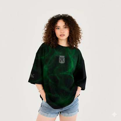 Camiseta Oversize Mujer Grafiteada 1954 en 3D - Cluubes