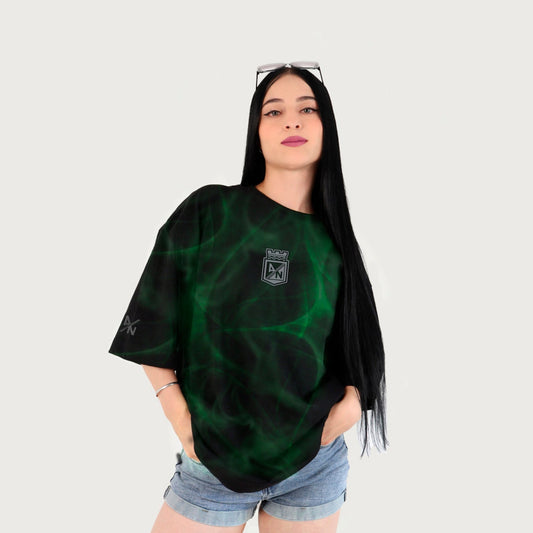 Camiseta Oversize Mujer Grafiteada 1954 en 3D - Cluubes