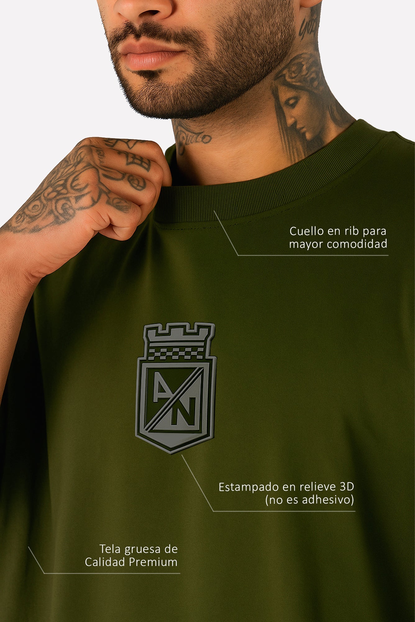 Camiseta Verde Oliva Oversize 1954 - Cluubes