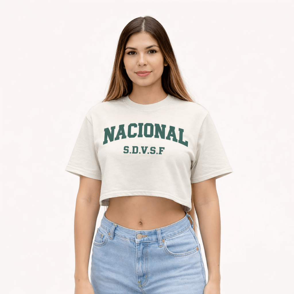 Crop Top Blanco Hueso S.D.V.S.F (Talla Única) - Cluubes