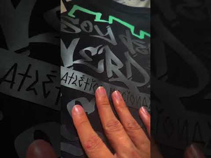 Camiseta Negra Sentimiento Popular en 3D