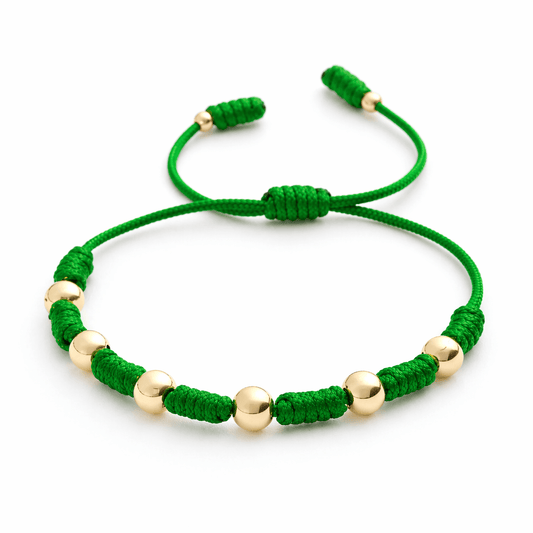 Pulsera Atlético Nacional 7 Nudos en Oro Laminado - Cluubes